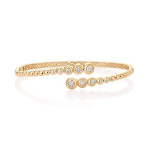 Shine Brilliant 14K (or 18k upon request) Yellow Gold Bangle Bracelet